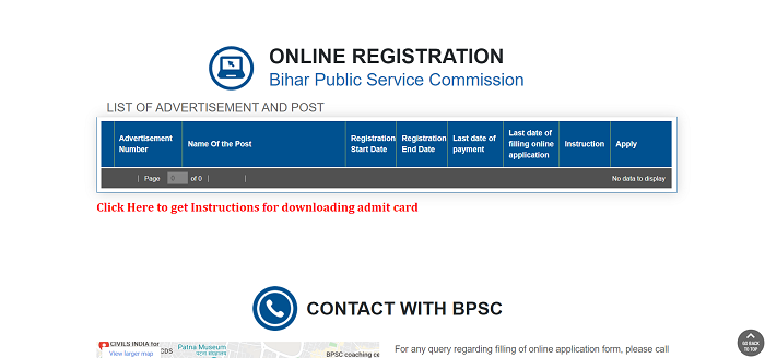 Bihar BPSC Online apply